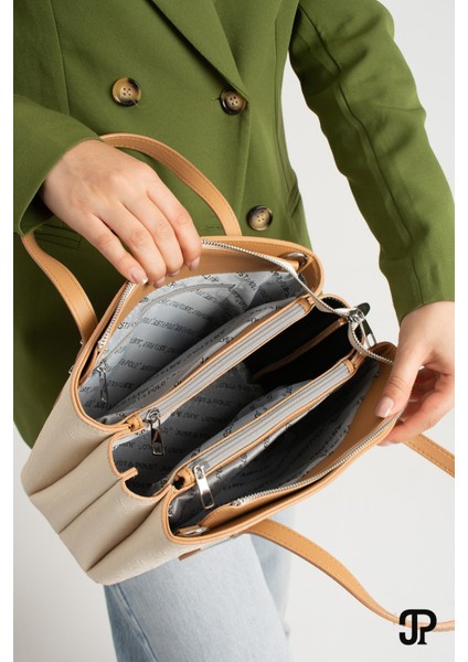 Orijinal Just Polo Collection 5 Bölmeli Lüks Yumuşak Deri Ayarlanabilir Çapraz Askılı Omuz Çantası modelleri