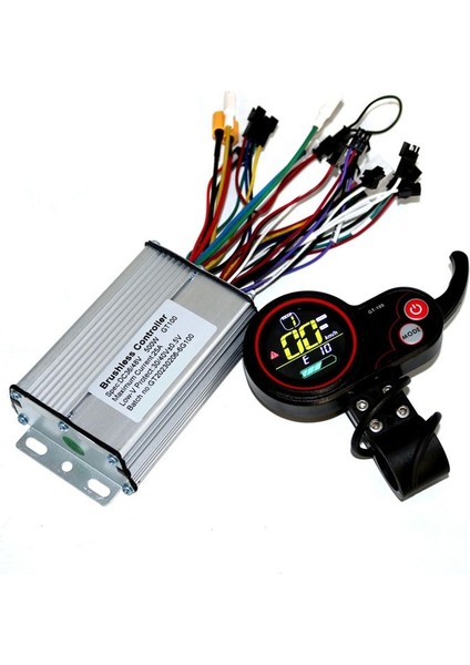 GT-100 LCD Ekran Gösterge Paneli Kontrol Cihazı Kablo Takımı 36V 500W (Yurt Dışından)
