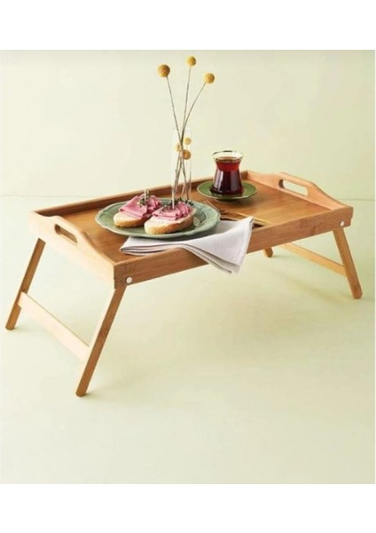 Katlanır Ayaklı Bambu Keyif Tepsisi fiyatları