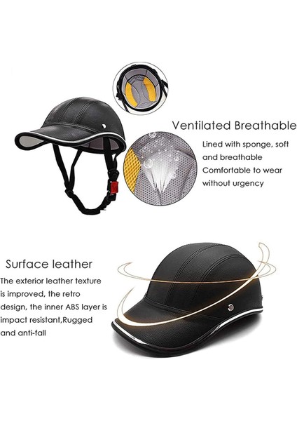 Bisiklet Beyzbol Kaskları Yetişkinler Için Bisiklet Kaskı - Abs+Pu Deri Kask (Yurt Dışından) fiyatları