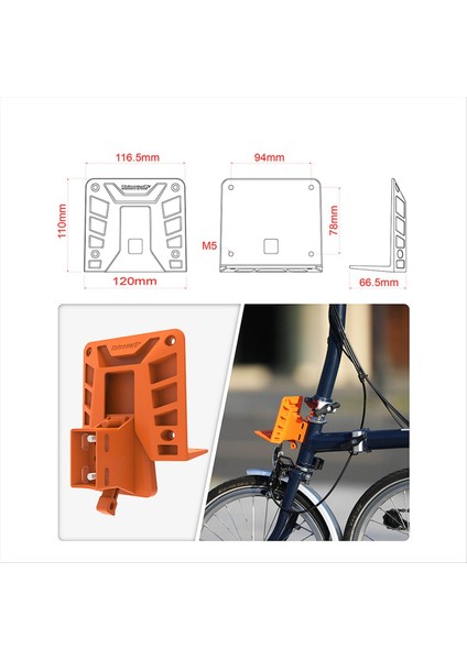 Rhinowalk Bisiklet Ön Çantası Brompton Sarısı Için Yük Taşıyıcı Taban (Yurt Dışından) fiyatları