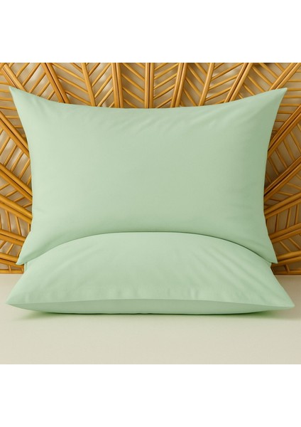 Soft Basic Oxford 2'li Yastık Kılıfı - Yeşil - 50X70 cm