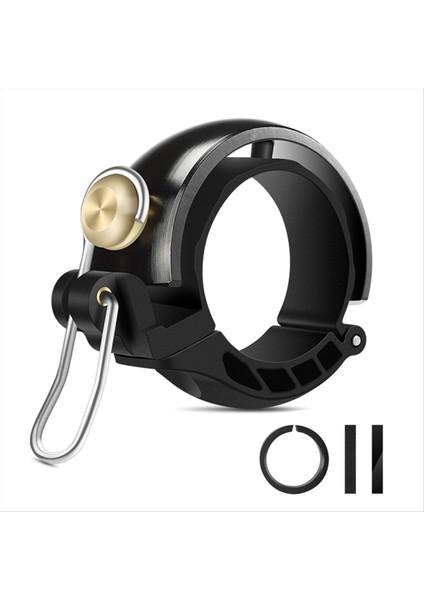 Bisiklet Zili Retro Bakır Zil Metal Kelepçe Güvenlik Uyarı Alarmı Siyah (Yurt Dışından)