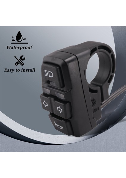 Elektrikli Bisiklet Işık Anahtarı + Korna ve Dönüş Işığı Anahtarı Scooter, 36V (Yurt Dışından) fırsatları