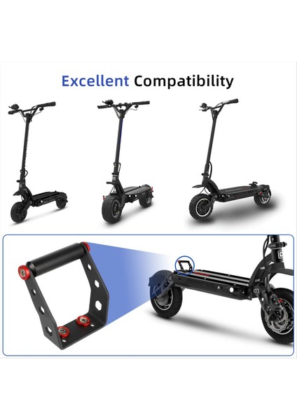 Arka Braket Kolu Kiti Scooter Modifiye Aksesuarları Siyah+Kırmızı (Yurt Dışından) fiyatları