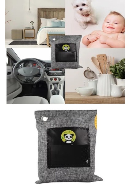 Hava Temizleme Torbası 200G Araba- Dolap- Banyo- Evcil Hayvan Koku Giderici- Bambu Kömür Koku Emici