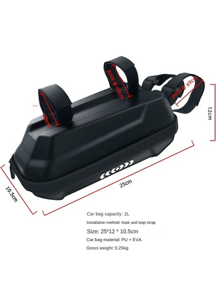 Elektrikli Scooter Ön Çantası Su Geçirmez Eva Sert Kabuklu Çantalar 2l (Yurt Dışından) indirimleri