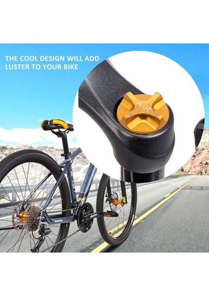 Bisiklet Hava Valfi Kapakları Bisiklet Süspansiyonu Bisiklet Ön Çatal Parçaları Altın (Yurt Dışından) modelleri