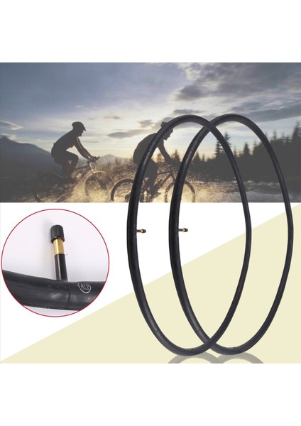 700X35C/38C/40C/43C Bisiklet Iç Lastiği, 700C Yol Bisikleti Için 2'li Paket (Yurt Dışından) fırsatları
