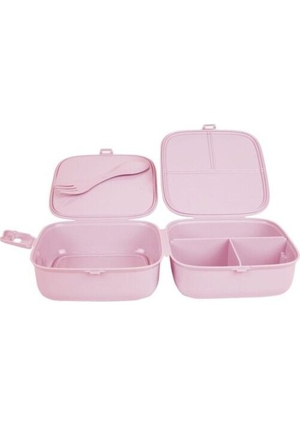 Porky Lol Desenli 4 Bölmeli Çatallı Beslenme Kabı - Diyet Kabı modelleri