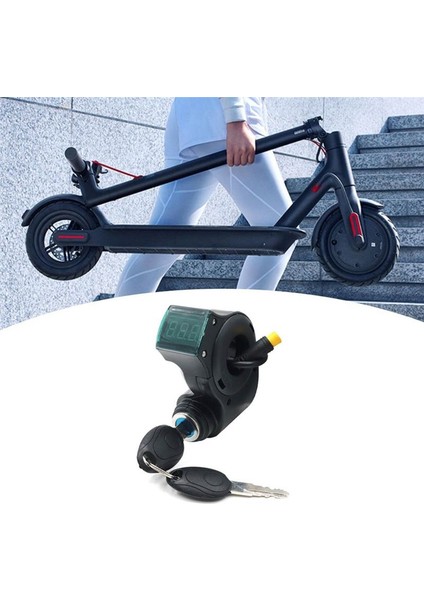 Kugoo M4 Xiaomi M365 Için E-Bisiklet Dijital Voltaj Gösterge Anahtarı 3pin (Yurt Dışından) fiyatları