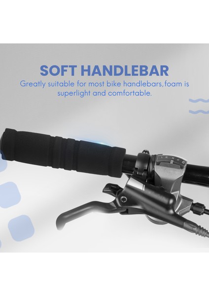 Mtb Bisiklet Gidonu Yumuşak Sünger Çubuk Tutacakları Siyah Için 1 Çift (Yurt Dışından) modelleri