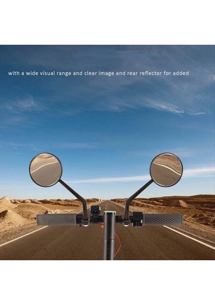 Evrensel Scooter Dikiz Aynası, 360° Dönebilen Güvenlik Aynası 1 Çift (Yurt Dışından) fiyatları