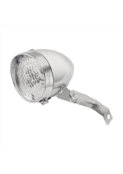 Bisiklet Aksesuarı Ön Işık Braketi Vintage 3led Far (Gümüş) (Yurt Dışından)