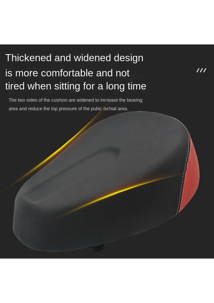 E-Bisiklet Sele Genişletilmiş Dört Yaylı Mtb Bisiklet Seleleri Yumuşak Ped, Kırmızı (Yurt Dışından) fiyatları