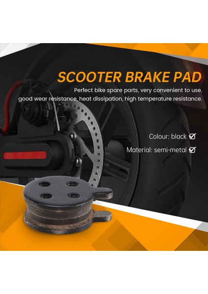 Xiaomi M365PRO Elektrikli Scooter Parçaları Için 9 Çift Yarı Metal Fren Balatası (Yurt Dışından) fırsatları