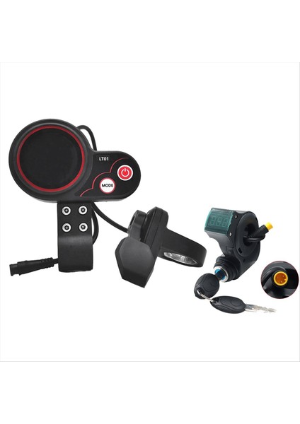 LT01 Ekran Başparmak Gaz Kelebeği + 6pın Kontak Kilidi Anahtarı (Yurt Dışından)