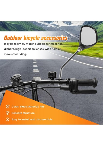 1 Çift Bisiklet Dikiz Aynası Güvenlik Dikiz Aynaları Ayarlanabilir (Yurt Dışından) indirimleri