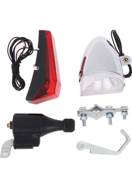 Sürtünme Dinamosu Jeneratörü Arka Far Seti Bisiklet Farı (Yurt Dışından)