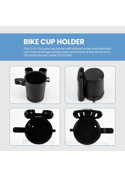 Cep Telefonu Anahtar Tutuculu Bisiklet Bardak Tutucu, Siyah (Yurt Dışından) indirimleri