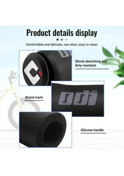 Odı Mtb Bisiklet Tutacağı Gidon Tutacakları Yumuşak Bisiklet Aksesuarları Siyah (Yurt Dışından) fırsatları