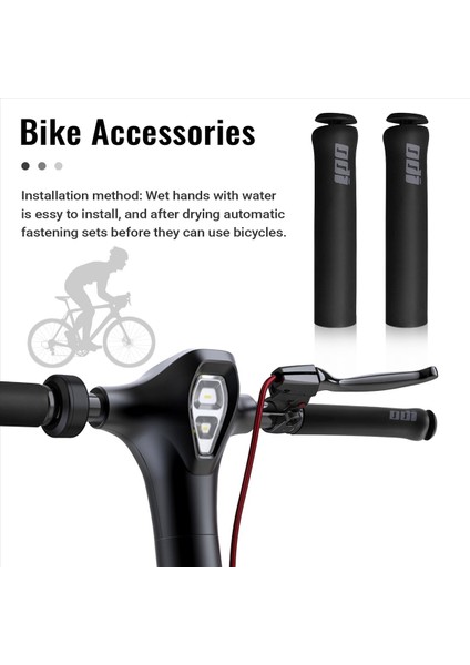 Odı Mtb Bisiklet Tutacağı Gidon Tutacakları Yumuşak Bisiklet Aksesuarları Siyah (Yurt Dışından) indirimleri