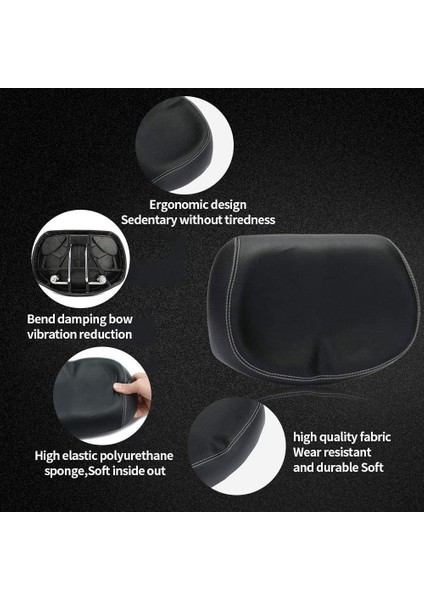 Rahat Ekstra Geniş Bisiklet Sele, Su Geçirmez Şok Bisiklet Koltuğu (Yurt Dışından) fırsatları