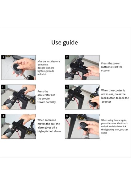 Ninebot MAX-G30 Scooter Aksesuarları Için Alarm Uzaktan Kumandası (Yurt Dışından) fiyatları