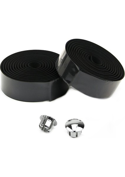 Bisiklet Gidonu Tutma Bandı + 2 Gidon Tıkacı - Siyah (Yurt Dışından) fiyatları