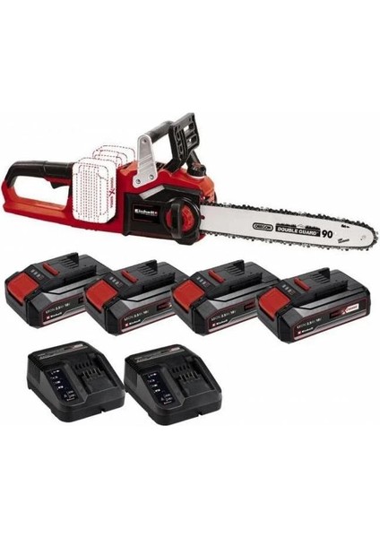 GE-LC 36/35 Li- Akülü Ağaç Kesme Makinesi 18V 4 x 2.5 Ah + Şarj Cihazı