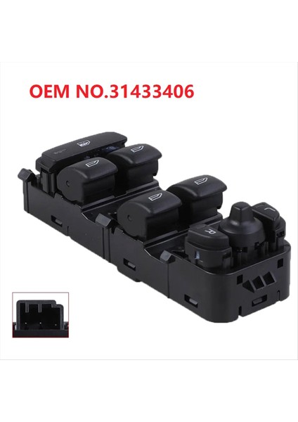 Araç Güç Penceresi Kontrol Anahtarı Pencere Cam Kontrol Asansörü Swıtc 31433406 Volvo XC90 XC60 V90 V60 S90 (Yurt Dışından) indirimleri