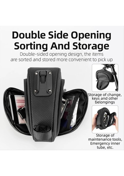 Rockbros Bisiklet Sele Çantası Yansıtıcı Arka Büyük Kapasiteli Sele Borusu (Yurt Dışından) indirimleri