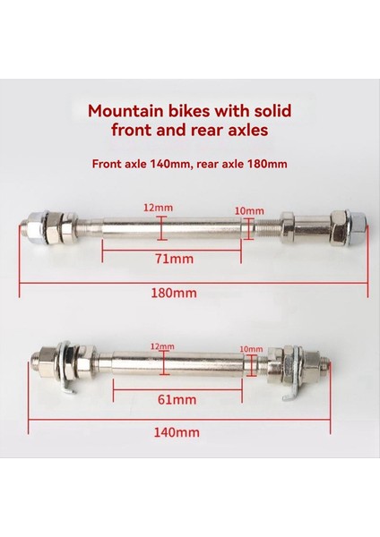 Bisiklet Dağ Bisikleti Ön ve Arka Aks Tamir Aletleri Ön Aks (Yurt Dışından) fiyatları