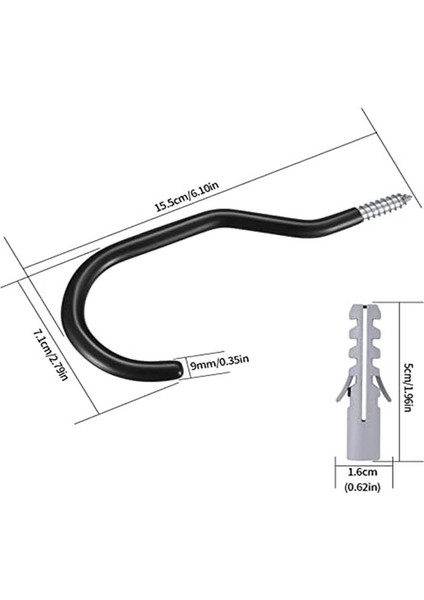 Garaj Duvarı Için 6 Adet Bisiklet Kancası, Ağır Hizmet Tipi Bisiklet Saklama Kancaları (Yurt Dışından) modelleri