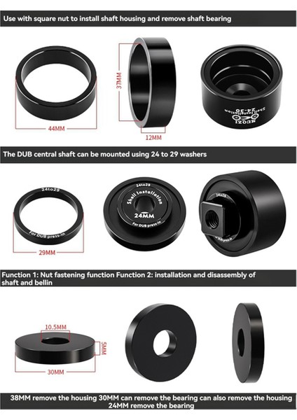 Muqzı Bisiklet Itmeli Çıkarma Aleti Aks Montajı Çıkarma Aleti (Yurt Dışından)