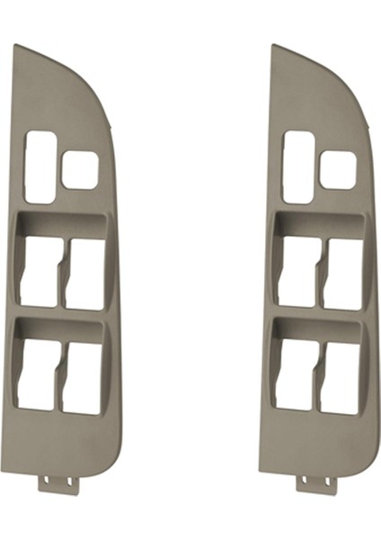 2x Araç Sürücü Tarafı Ana Güç Kapı Penceresi Switch Toyota Corolla Için Çerçeve Trim 1998-2002 74232-02060-C0 Bej (Yurt Dışından)