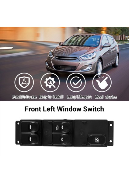 Araba Ön Sol Master Enerji Penceresi Anahtarı 93570-1R101 Hyundai Accent 13-17 Için (Yurt Dışından) indirimleri