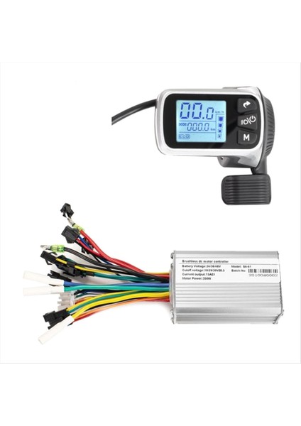 Elektrikli Bisiklet Kontrol Cihazı 124DX 24V/36V/48V 350W Ekran Paneli ile (Yurt Dışından)