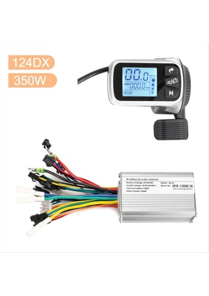 Elektrikli Bisiklet Kontrol Cihazı 124DX 24V/36V/48V 350W Ekran Paneli ile (Yurt Dışından) fiyatları