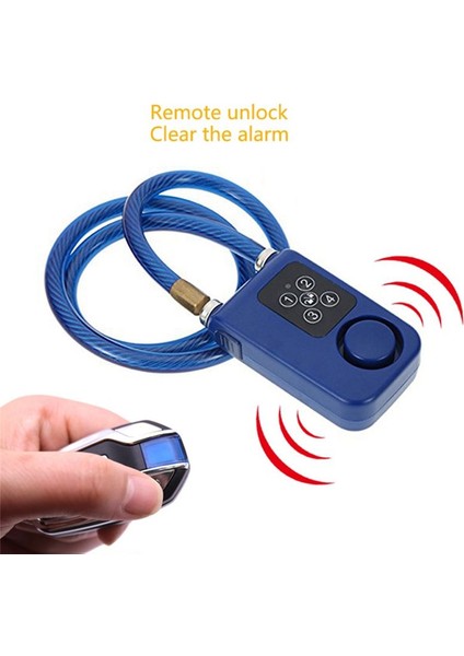 Bisiklet Güvenlik Kilidi Kablosuz Rc Güvenlik Titreşimli Alarm Kilidi Siyah (Yurt Dışından) fırsatları