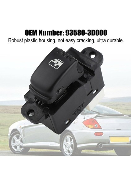 Hyundai Elantra Sonata Kia Rio Için 2x Yolcu Yan Elektrikli Güç Penceresi Anahtarı 93580-3D000 (Yurt Dışından) modelleri