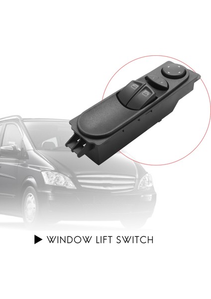 Mercedes Benz W639 Için Vito 2003-2015 Araba Güç Penceresi Kontrol Anahtarı Ön Sürücü Yan Regülatör Düğmesi A6395450913 (Yurt Dışından) fiyatları