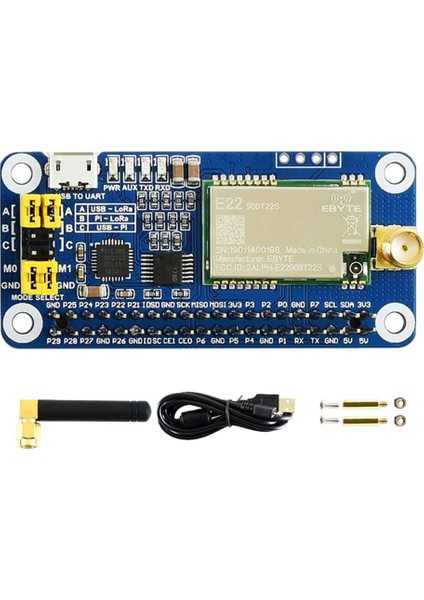 SX1262 Raspberry Pi Serisi Kartları Için Lora Şapkası 915M Frekans Bant Iletişim Modülü Destek Veri Iletimi (Yurt Dışından)