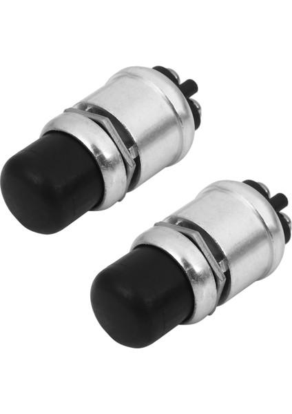 2x Ağır Dermi Su Geçirmez Araba Tekne Korna Motor Başlangıç Ani Anahtar Itme Düğmesi (Yurt Dışından)