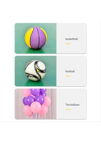 Iki Yönlü Mini Top Pompası Futbol Basketbol Voleybol Oyuncağı Siyah (Yurt Dışından) fırsatları