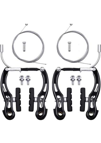 Çoğu Bisiklete Uygun 2 Çift Bisiklet Fren Seti ve 2 Fren Kablosu, Uç Kapakları (Yurt Dışından)