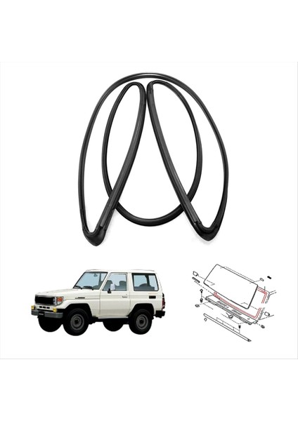Toyota Land Cruiser Hardtop FZJ71 GRJ76 HZJ78 2007-2017 Için Araba Ön Ön Cam Havaalanı 56121-60140 (Yurt Dışından) fırsatları