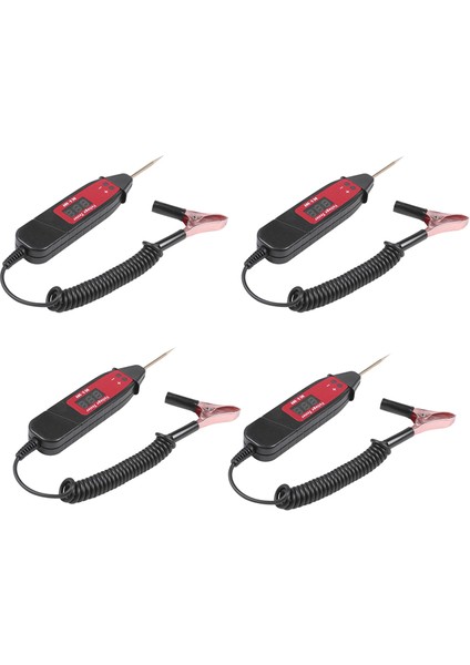 4x Evrensel 5-36V Araç Dijital LCD Voltaj Testi Kalem Profesyonel Otomobil Test Cihaz Dedektörü LED Hafif Araba Aracı (Yurt Dışından)