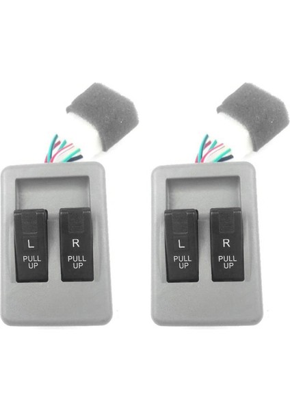 2x Araba Sol Ön Enerji Penceresi Anahtarı Güç Penceresi Anahtarı Kia Pride Için Araç Aksesuarları KK12B-66-350 KK12B-66-370 (Yurt Dışından)