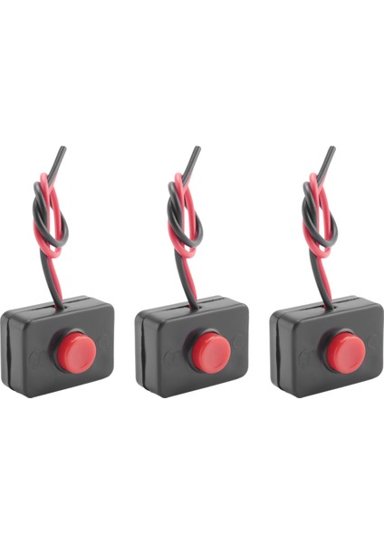 3x Dc 12V2A Yapıştırıcı Baskı Düğmesi Anlık Olarak Eylem Kablolu Anahtar Otomobiller Için (Yurt Dışından)